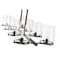 Z-Lite Callista 8 Light Chandelier, Matte Black & Clear 3032-8L-MB - alternate 2